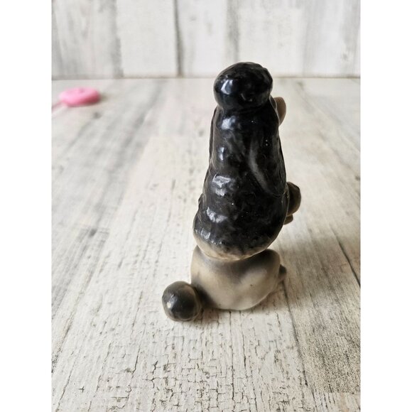 Porcelain vintage poodle figurine statue Japan puppy dog begging - Picture 3 of 9